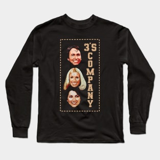 Threes Company /\/\/ Vintage Fan Art Long Sleeve T-Shirt